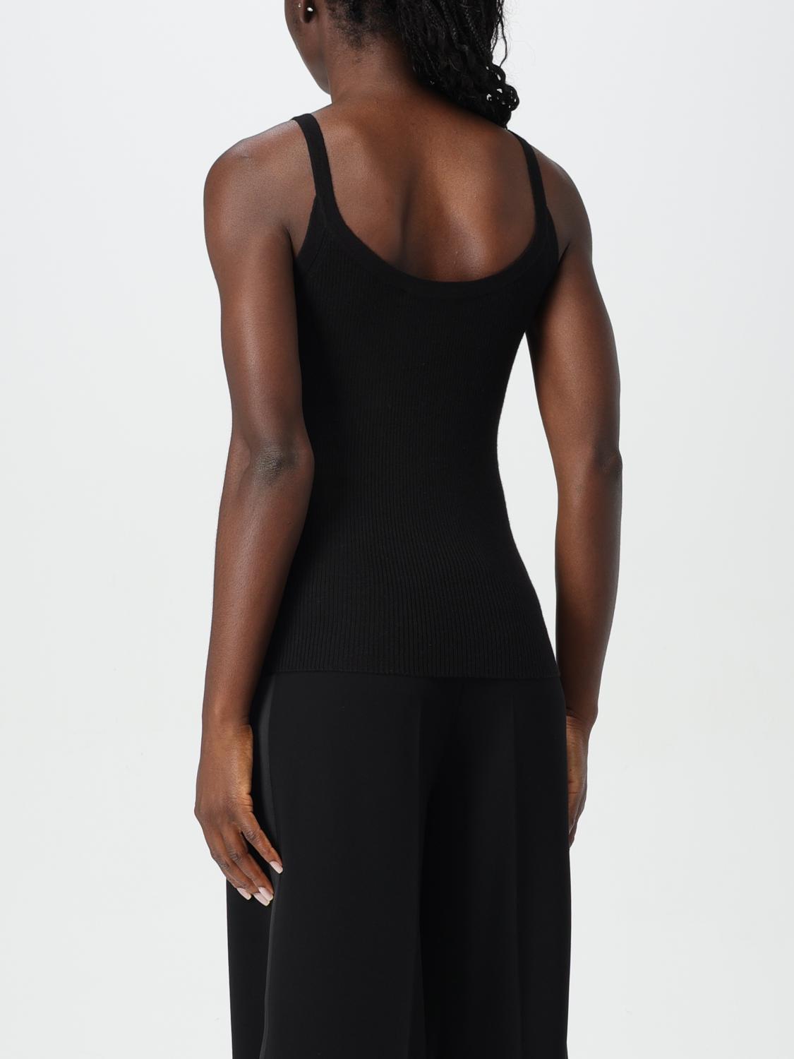 MAX MARA TOP: Top Max Mara in seta e cashmere, Nero - Img 3