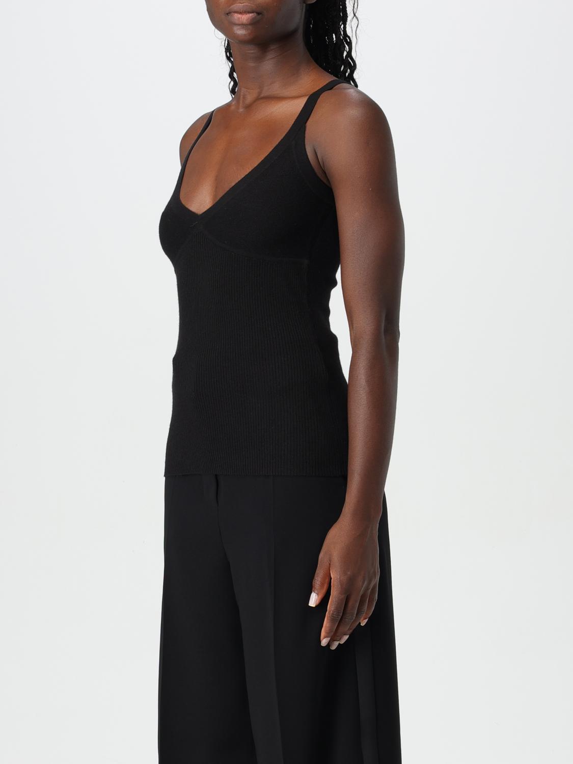 MAX MARA TOP: Top Max Mara in seta e cashmere, Nero - Img 4