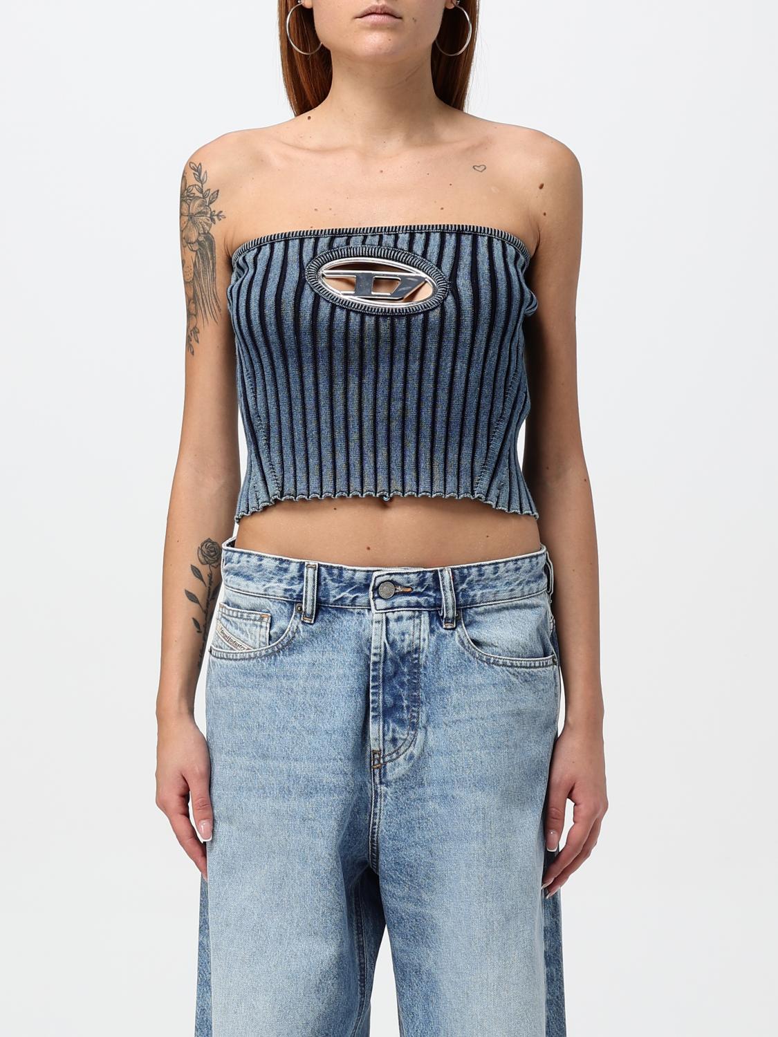 Diesel トップス レディース - デニム | A057700HEAS | GIGLIO.COM