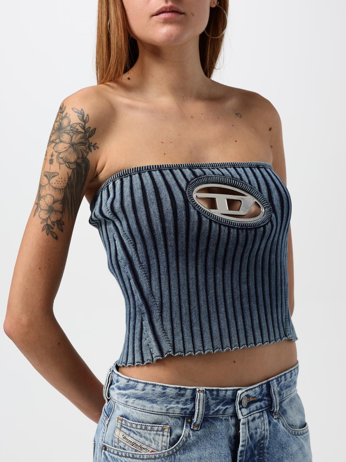 Diesel トップス レディース - デニム | A057700HEAS | GIGLIO.COM