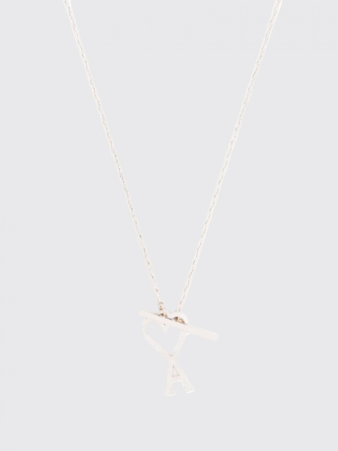AMI PARIS GIOIELLO: Collana Ami De Coeur Ami Paris in ottone , Silver - Img 3