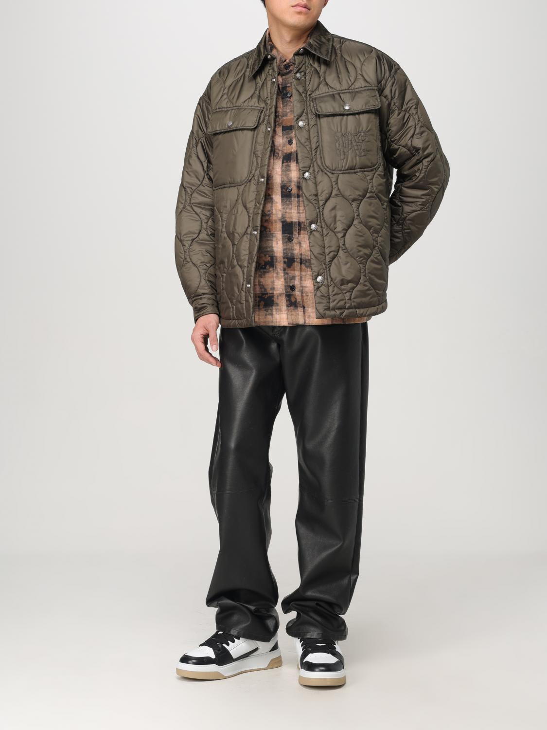 PALM ANGELS JACKET: Palm Angels quilted nylon jacket, Green - Img 2