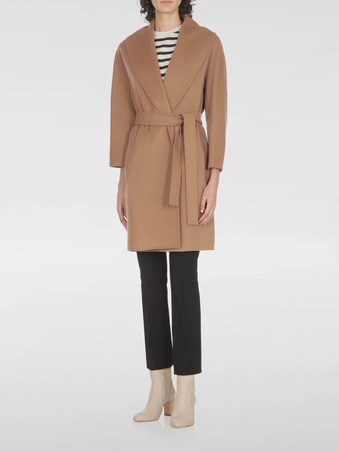 MAX MARA COAT: Trench coat woman Max Mara, Beige - Img 1