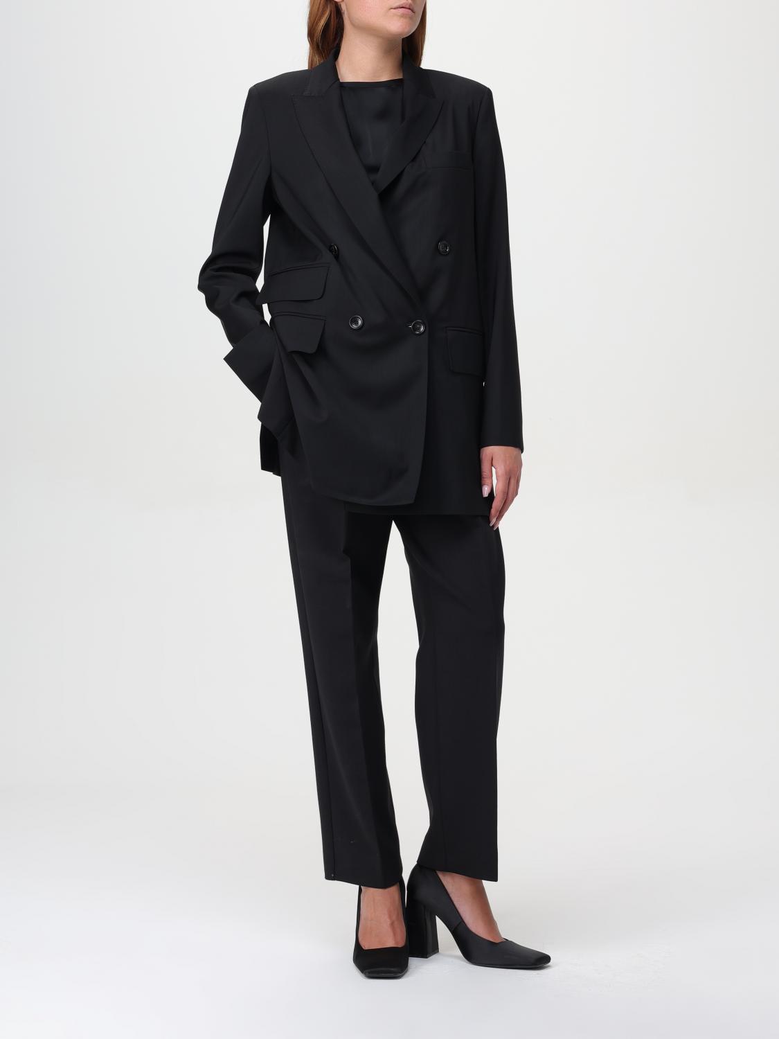 MAX MARA T-SHIRTS: T-shirt basic in viscosa Max Mara, Nero - Img 2