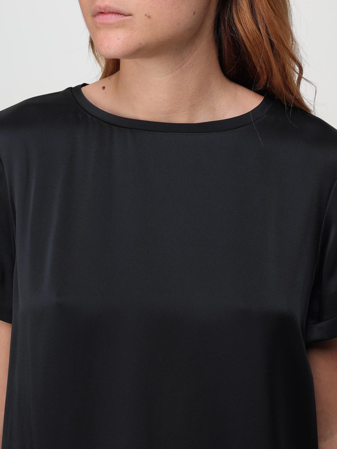 MAX MARA T-SHIRTS: T-shirt basic in viscosa Max Mara, Nero - Img 5