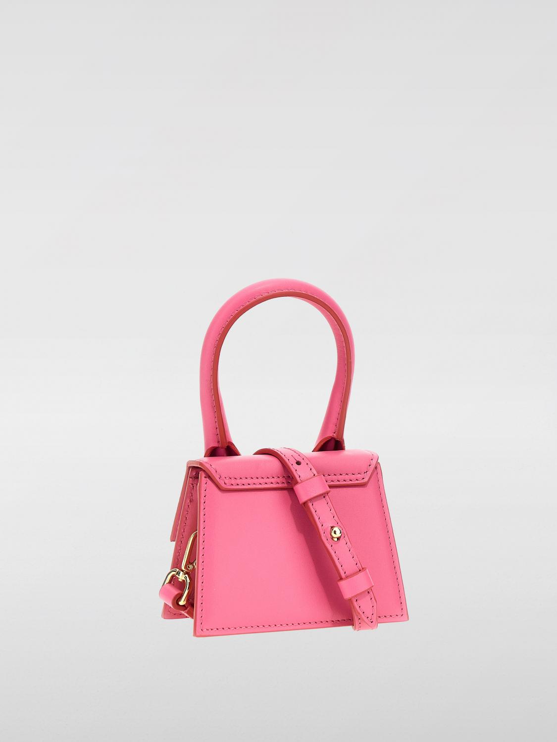 JACQUEMUS BORSA MINI: Borsa Le Chiquito Jacquemus in pelle , Rosa - Img 2