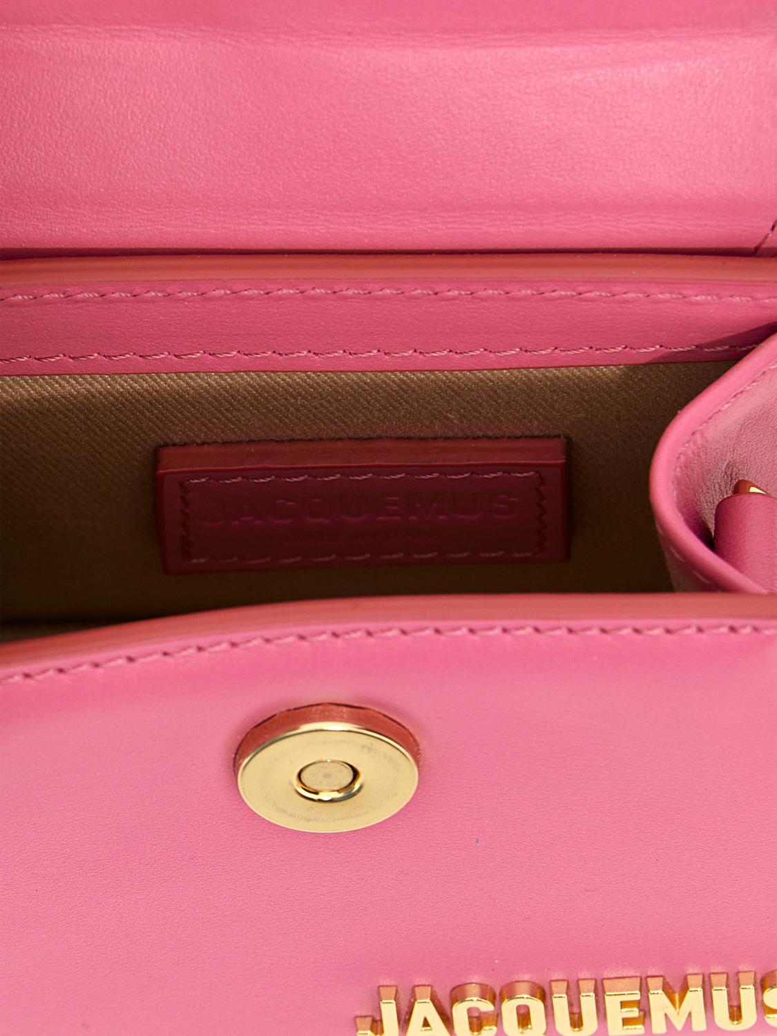 JACQUEMUS BORSA MINI: Borsa Le Chiquito Jacquemus in pelle , Rosa - Img 4