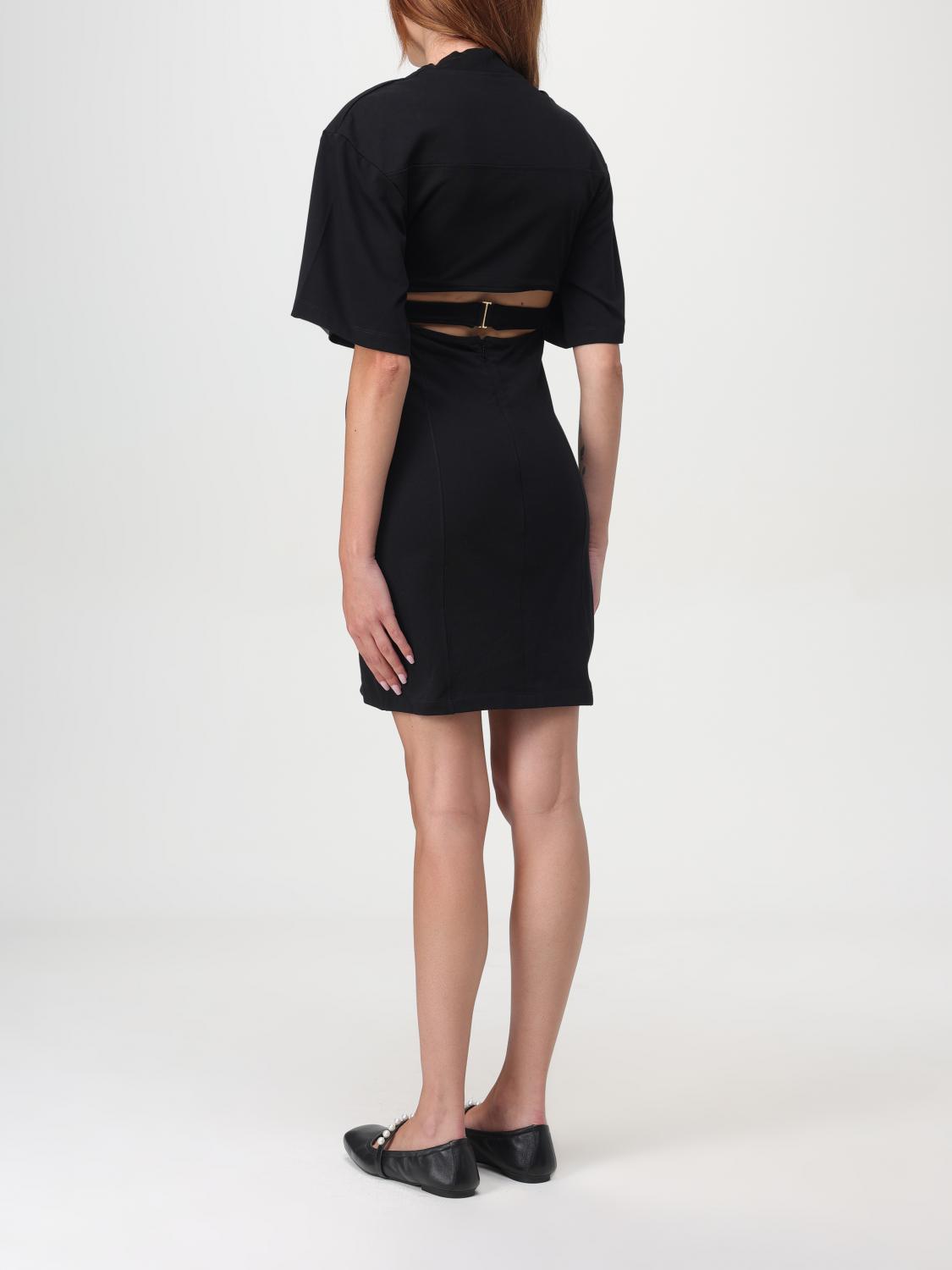 JACQUEMUS T-SHIRTS: T-shirt La Robe Bahia Jacquemus in cotone con dettaglio torchon , Nero - Img 2