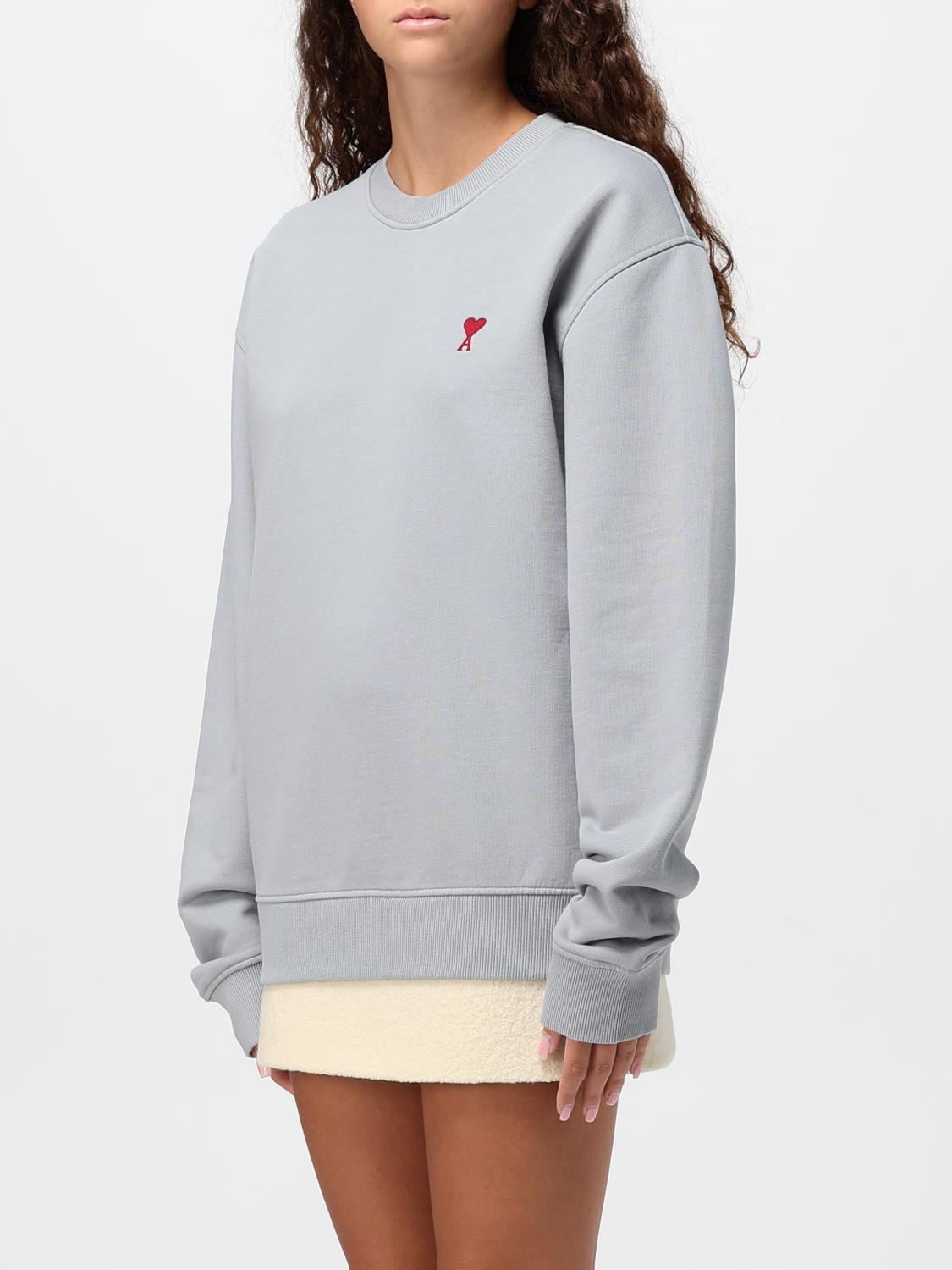 Ami Paris Sweater woman - Blue | USW035730 | GIGLIO.COM