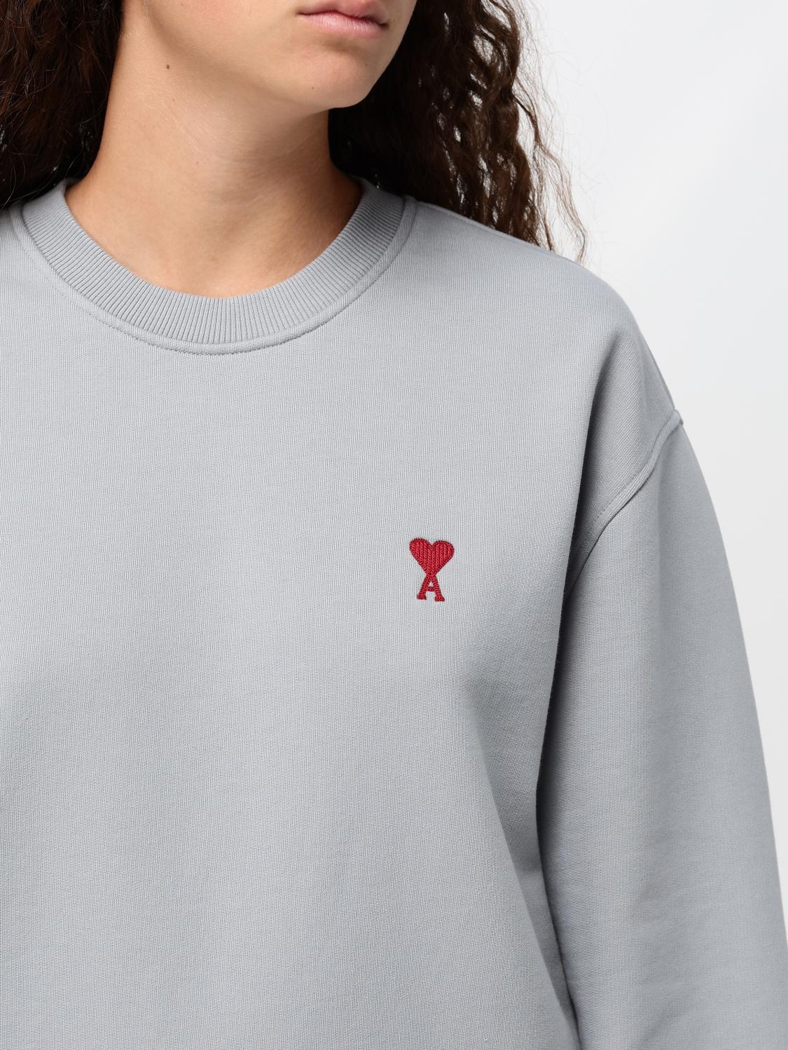 Ami Paris Sweater woman - Blue | USW035730 | GIGLIO.COM