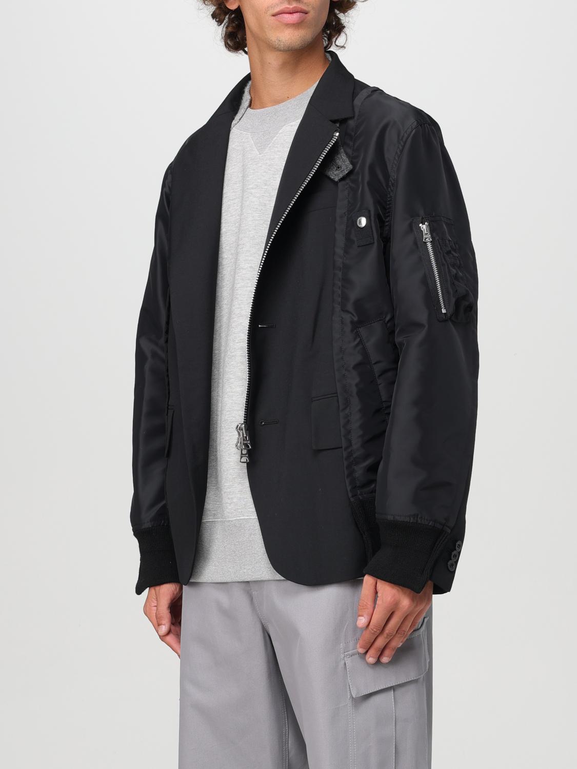 Sacai ジャケット メンズ - ブラック | 2403419M | GIGLIO.COM