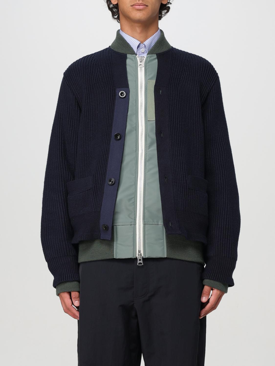 Sacai カーディガン メンズ - ブルー | 2403452M | GIGLIO.COM