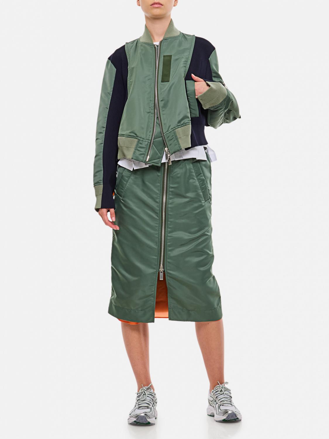 SACAI JACKET: Jacket woman Sacai, Green - Img 2