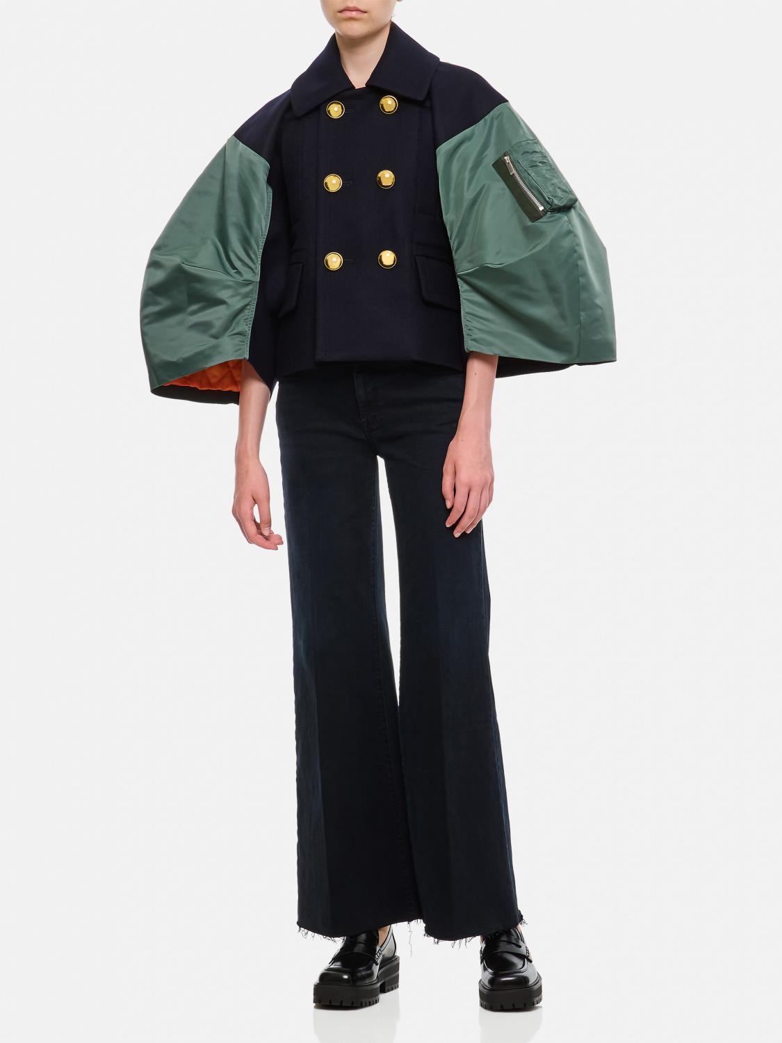 SACAI ジャケット: コート レディース Sacai, ブルー - Img 2