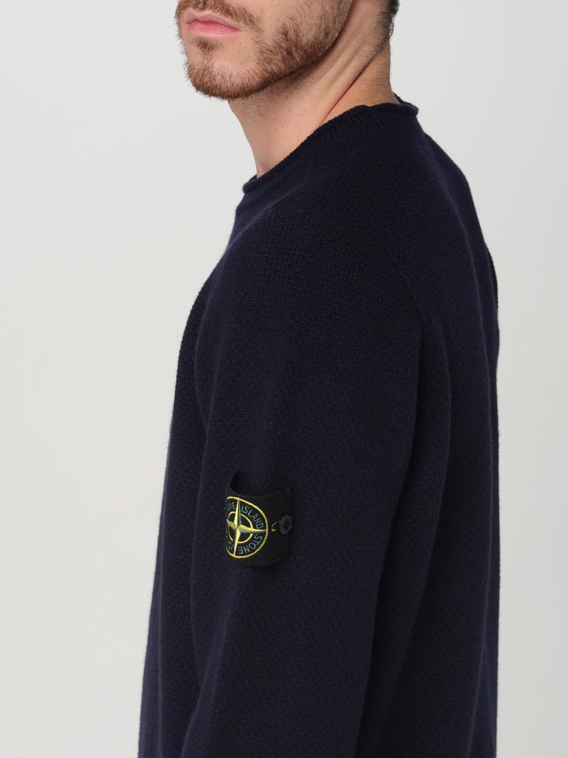STONE ISLAND JERSEY: Sudadera hombre Stone Island, Azul Oscuro - Img 5