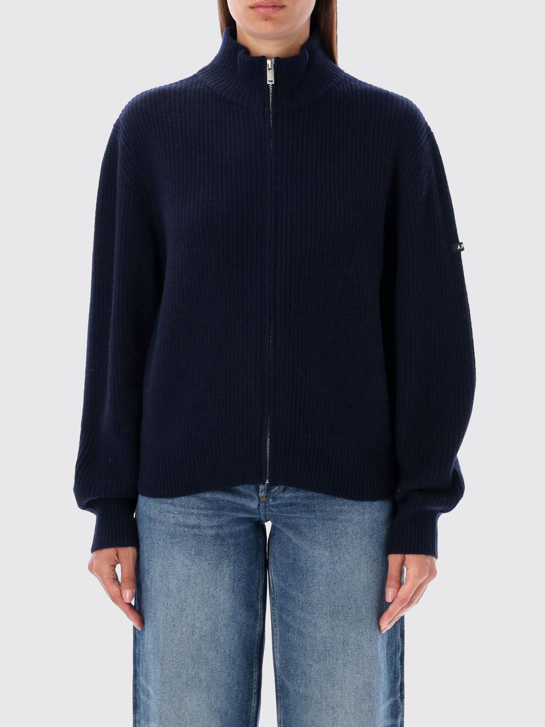 A.P.C. CÁRDIGAN: Jersey mujer A.P.C., Azul Oscuro - Img 1