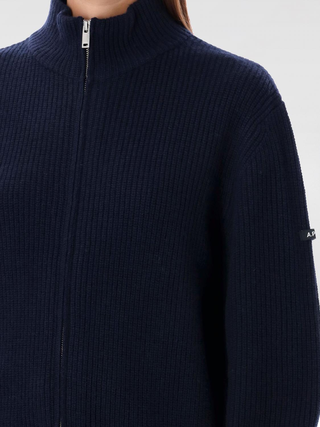 A.P.C. CÁRDIGAN: Jersey mujer A.P.C., Azul Oscuro - Img 3