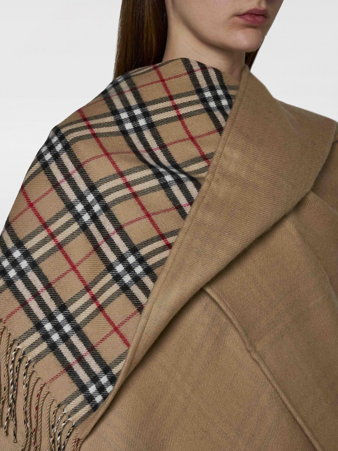 BURBERRY CAPPOTTO: Mantella Burberry reversibile in lana merino , Beige - Img 4
