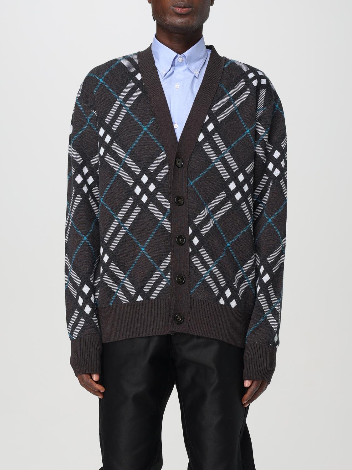 Giglio Cardigan in misto lana e mohair Check Burberry