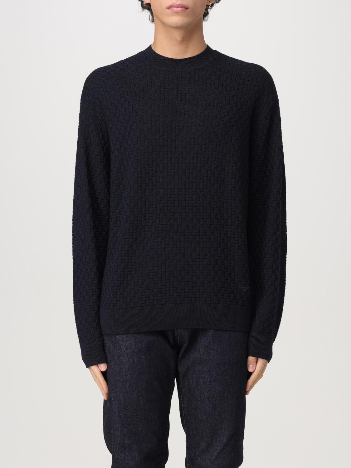 EMPORIO ARMANI SWEATER: Sweater men Emporio Armani, Black - Img 1