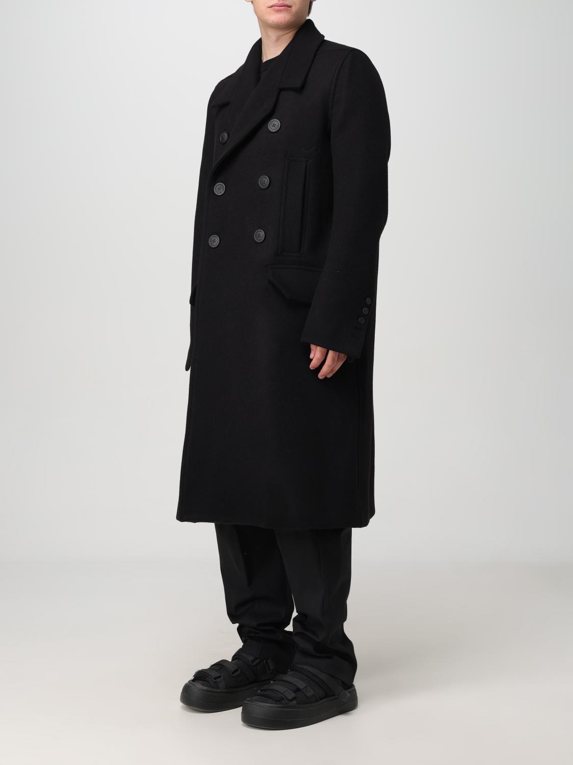Rick Owens コート メンズ - ブラック | RU02D6982WSF | GIGLIO.COM