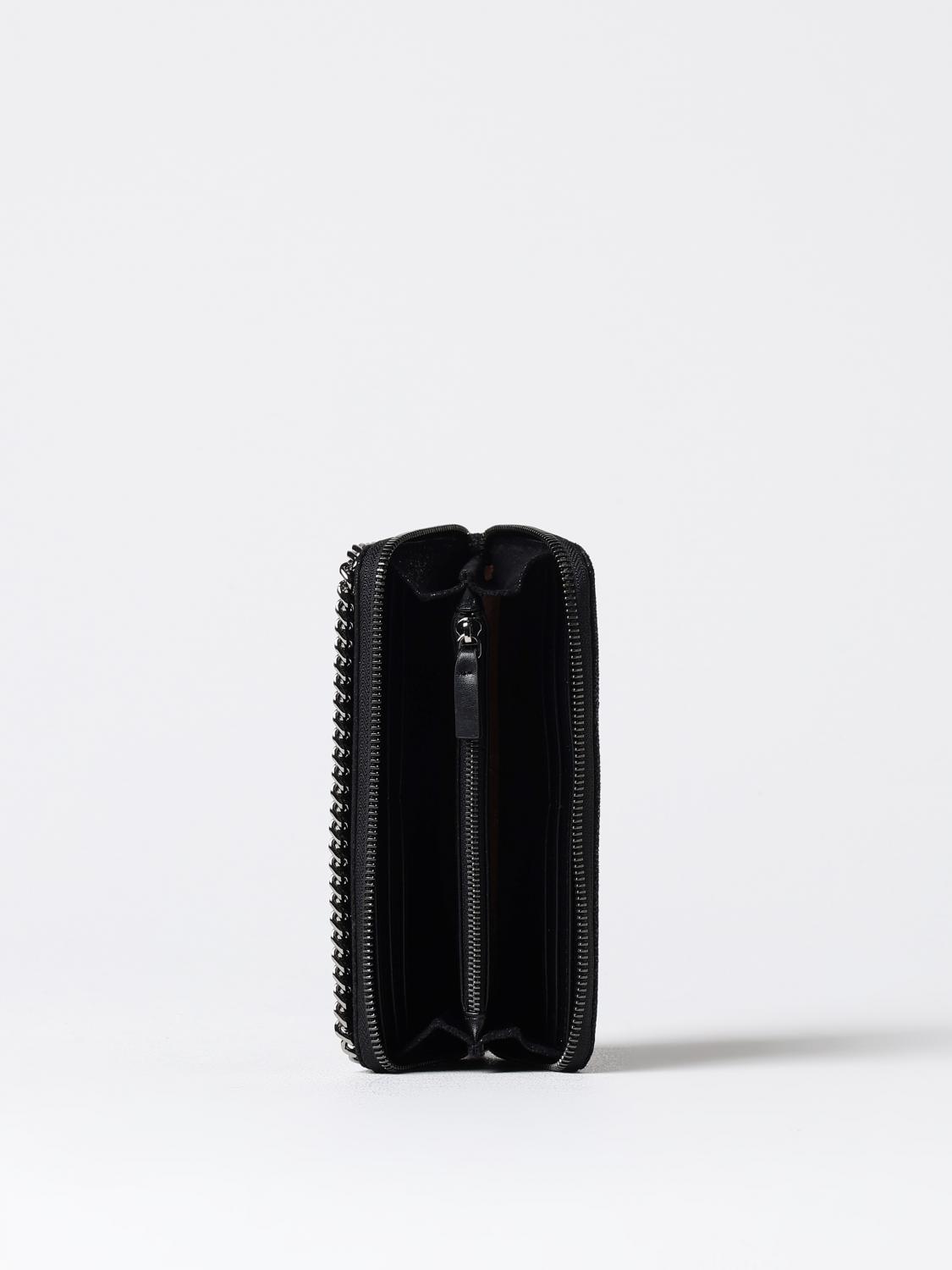STELLA MCCARTNEY GELDBÖRSE: Falabella Geldbörse Stella McCartney aus geknittertem Kunstleder, Schwarz - Img 2