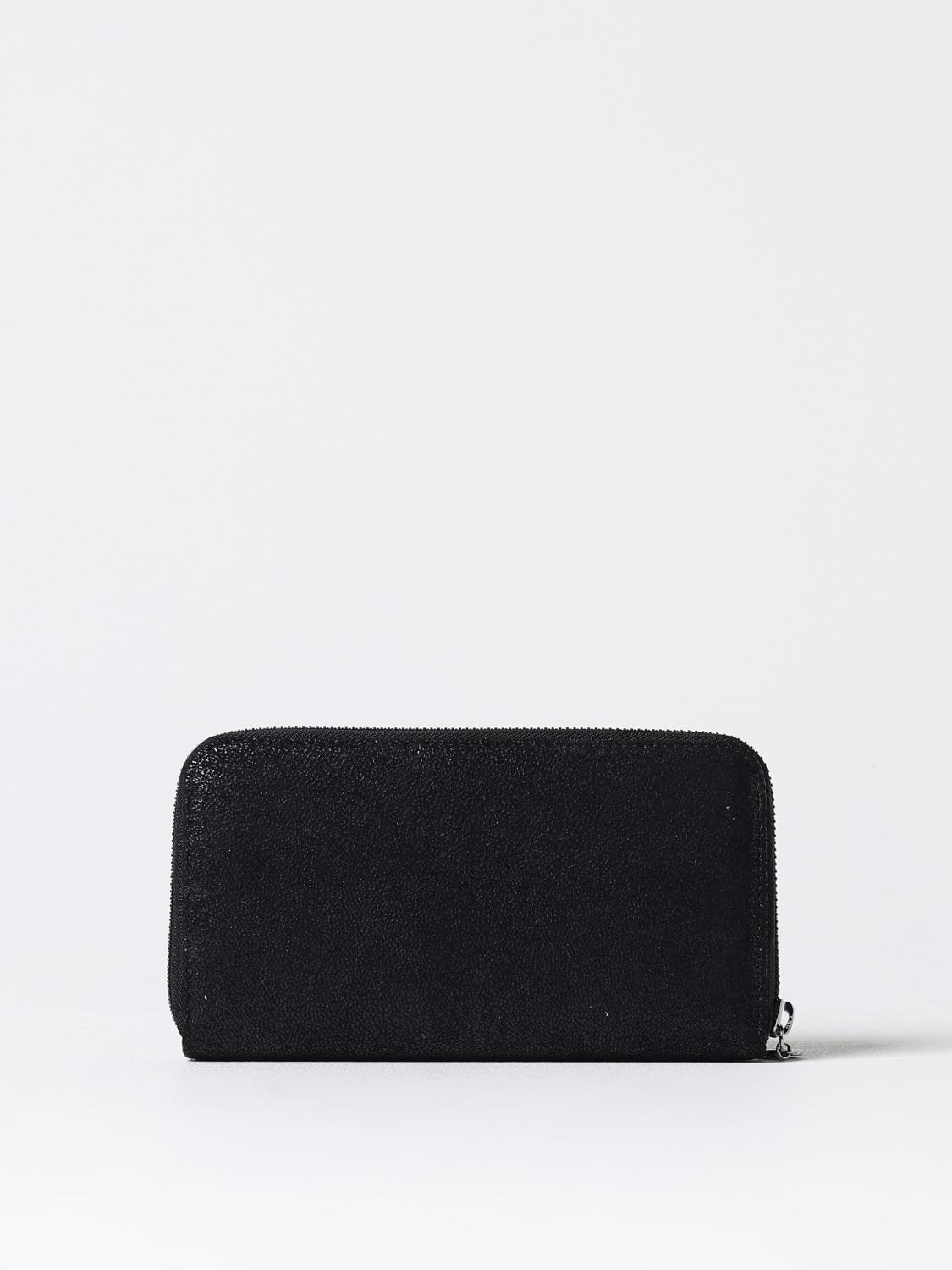 STELLA MCCARTNEY GELDBÖRSE: Falabella Geldbörse Stella McCartney aus geknittertem Kunstleder, Schwarz - Img 3