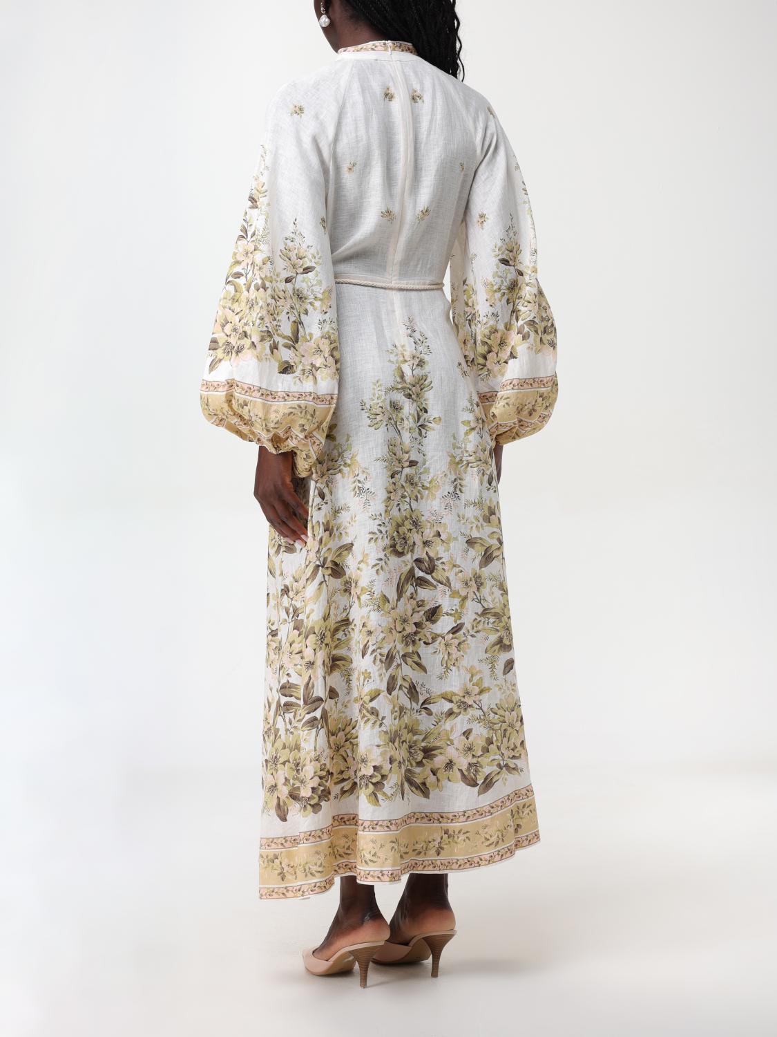 ZIMMERMANN ABITO: Abito lungo Zimmermann in lino, Beige - Img 2