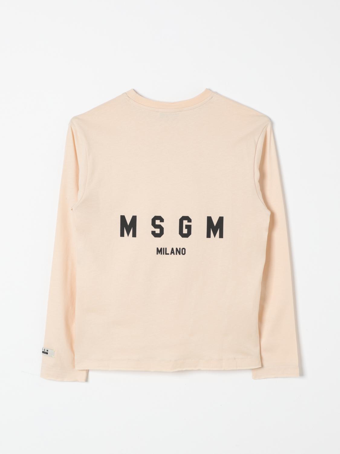 MSGM KIDS T-SHIRT: T-shirt kids MSGM Kids, Beige - Img 2