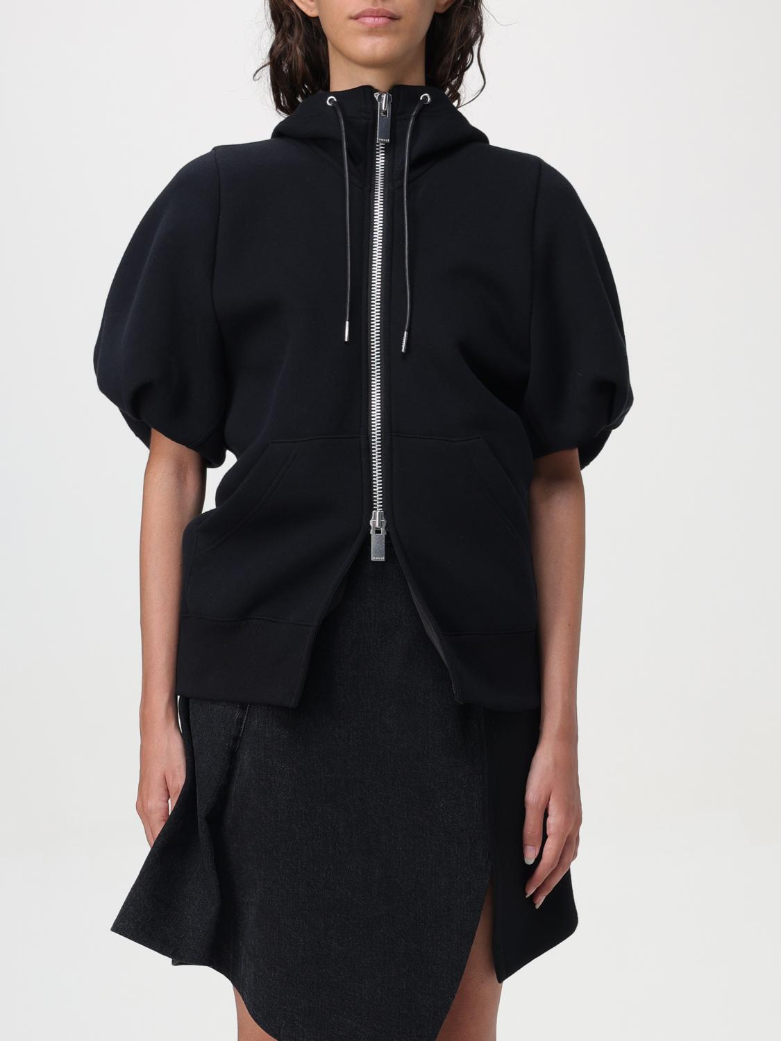 SACAI SWEATSHIRT: Pullover damen Sacai, Schwarz - Img 1