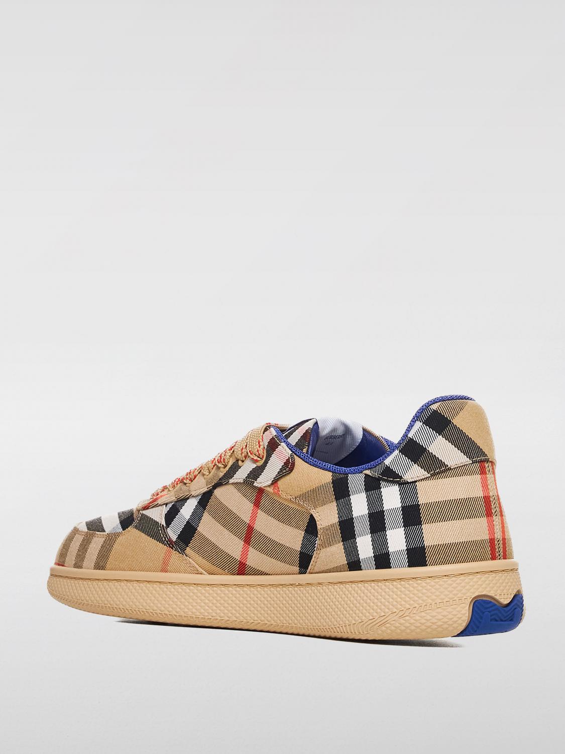 BURBERRY スニーカー: Burberry Vintage Check プリントキャンバススニーカー, ベージュ - Img 3