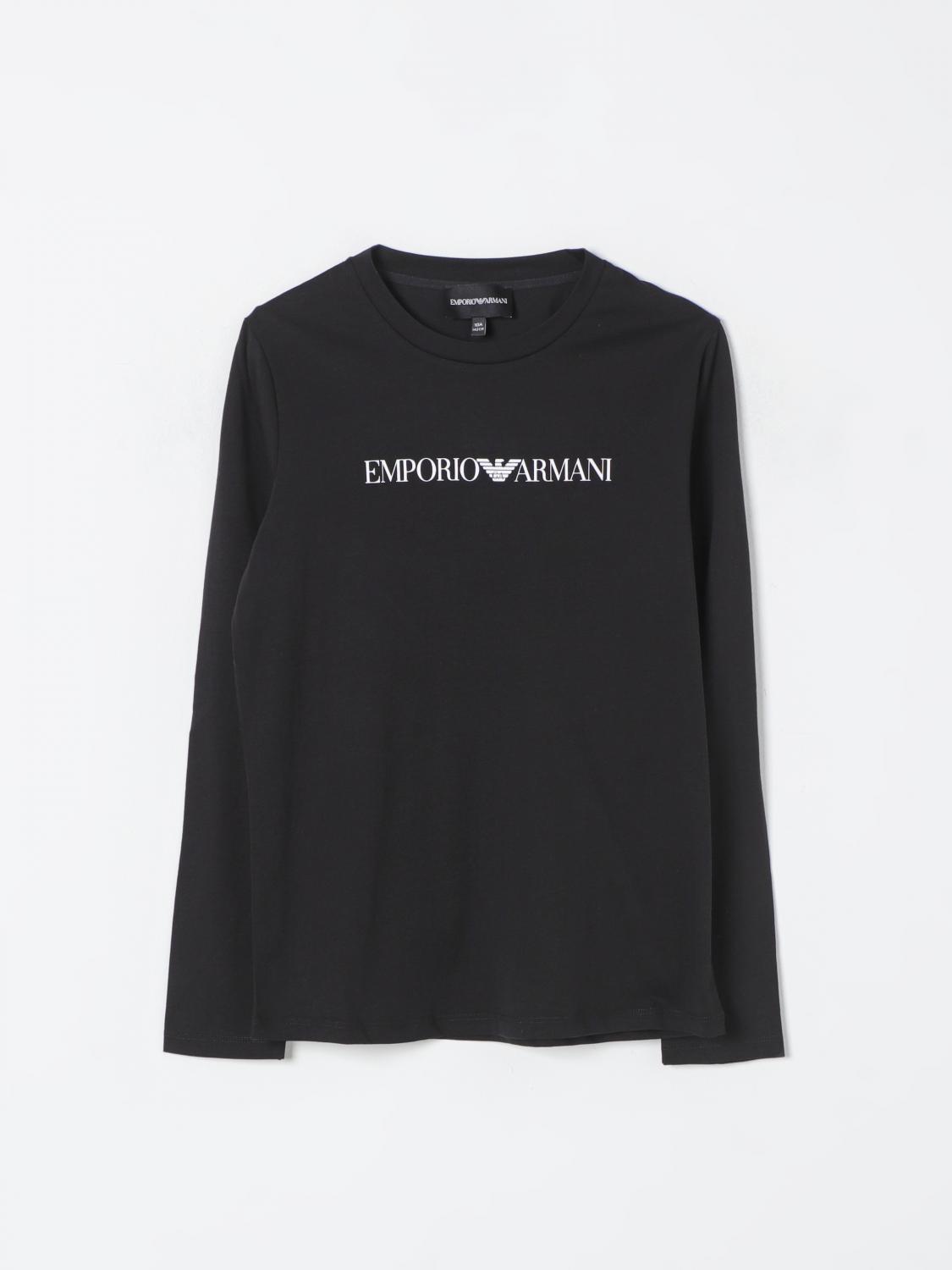 EMPORIO ARMANI 티셔츠: 티셔츠 남아 Emporio Armani, 블랙 - Img 1