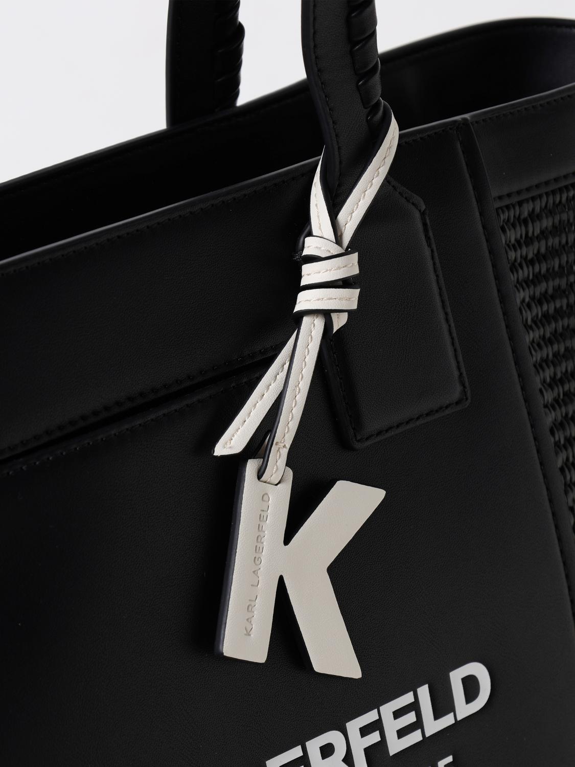 KARL LAGERFELD TOTE BAGS: Backpack woman Karl Lagerfeld, Black - Img 3