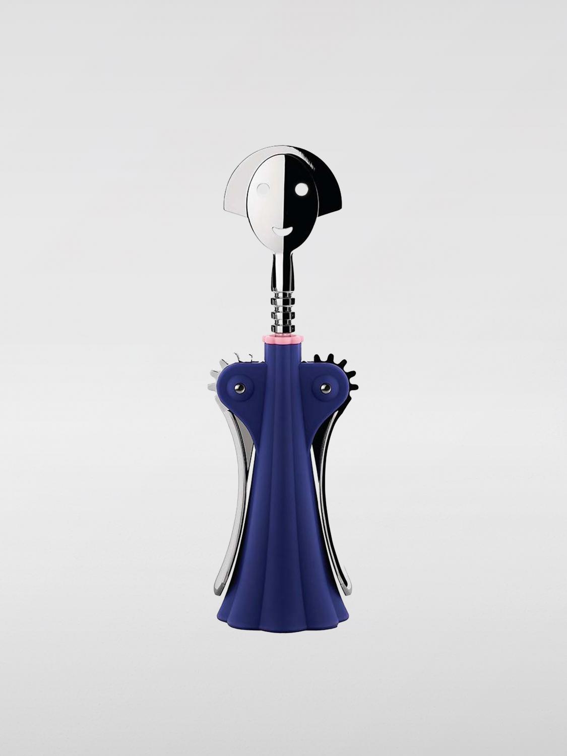 ALESSI ACCESSORI DA CUCINA: Cavatappi Alessi in resina termoplastica e zama cromata , Blue - Img 1