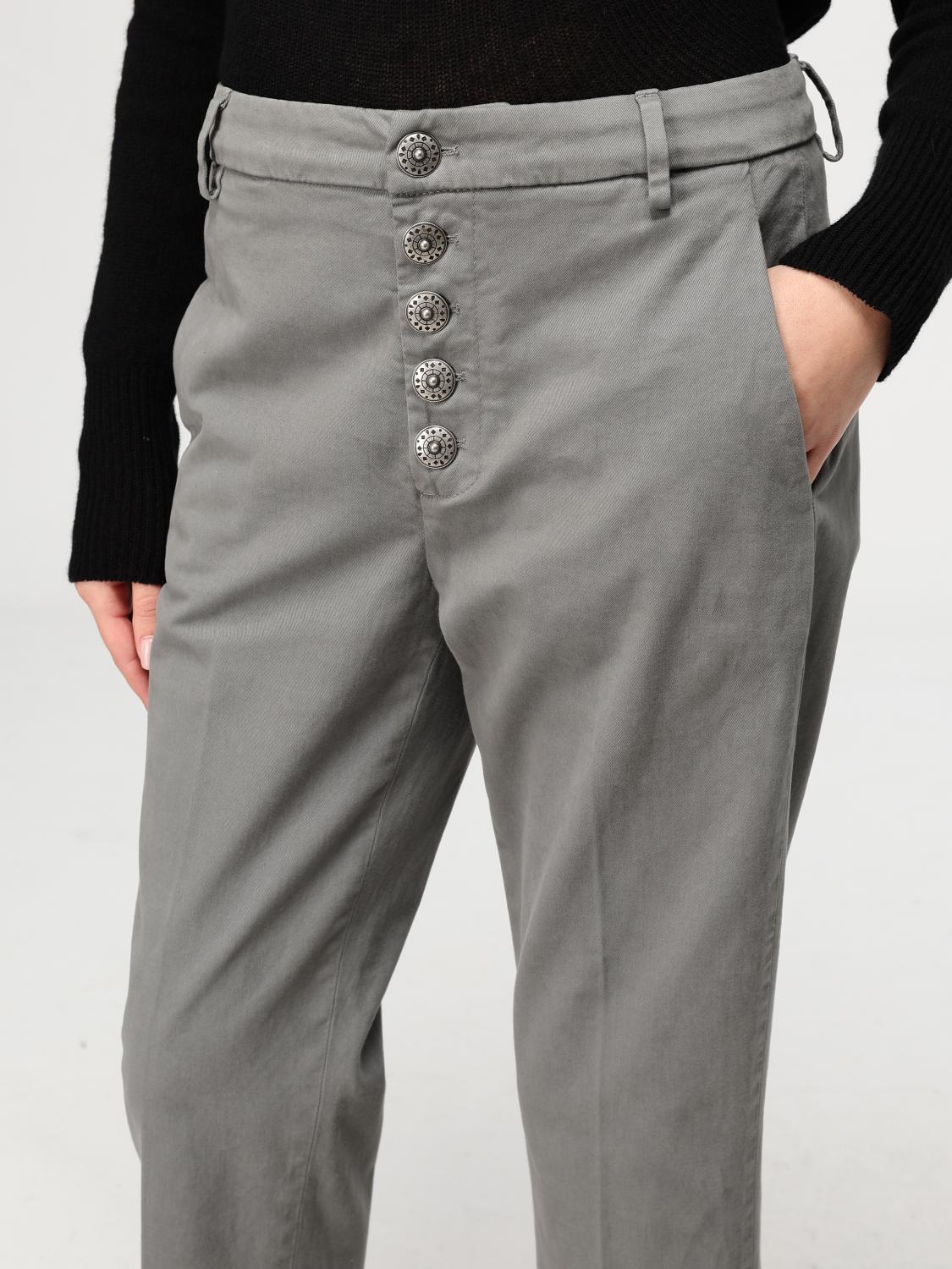 DONDUP PANTALONE: Pantalone crop Dondup, Grigio - Img 3