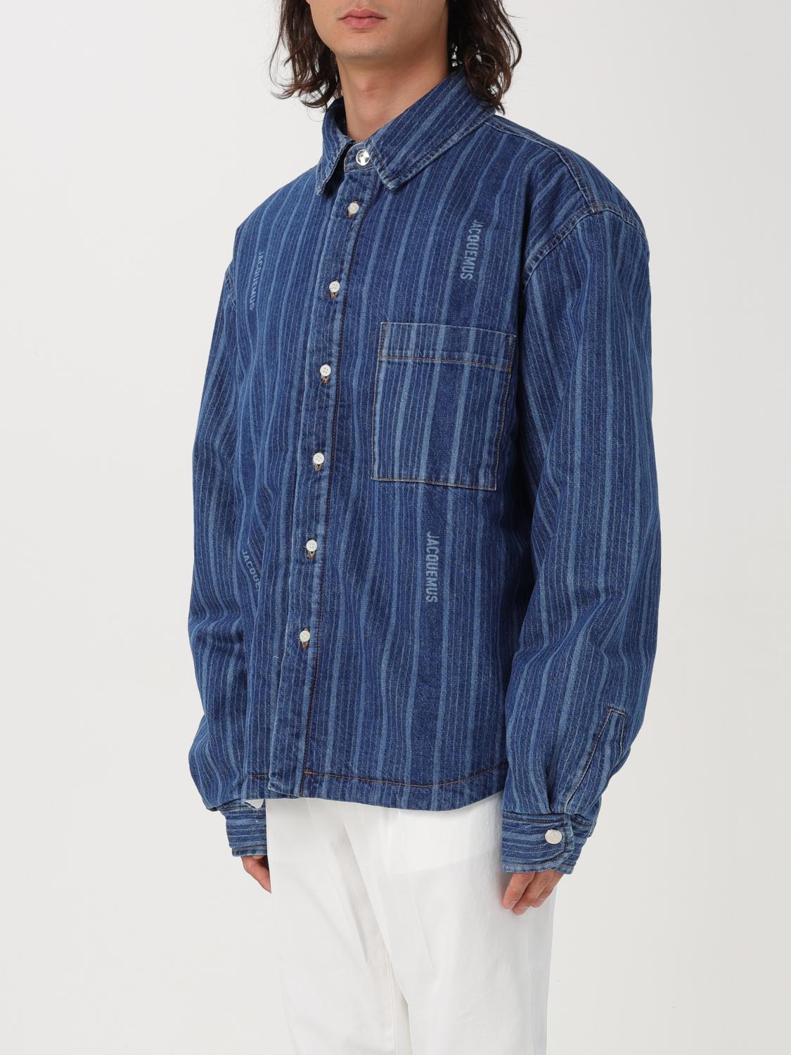 JACQUEMUS CAMICIA: Overshirt Jacquemus in denim , Blue - Img 3