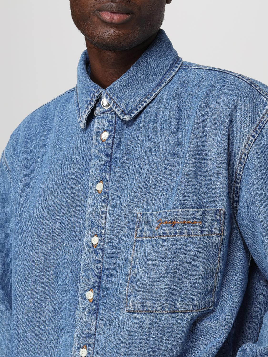 JACQUEMUS CAMICIA: Overshirt Jacquemus in denim , Denim - Img 5