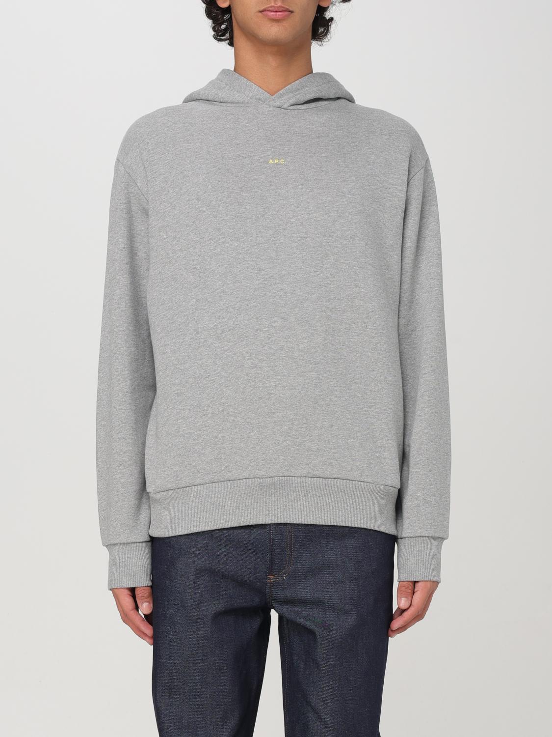 A.P.C. FELPA: Felpa A.P.C. in cotone con logo , Grigio - Img 1