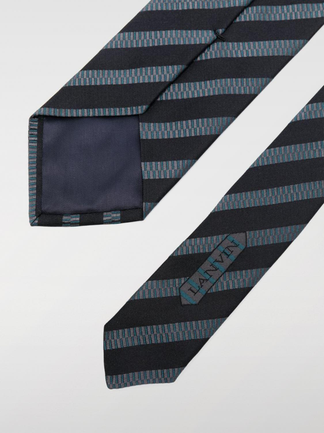 LANVIN TIE: Tie men Lanvin, Black - Img 2