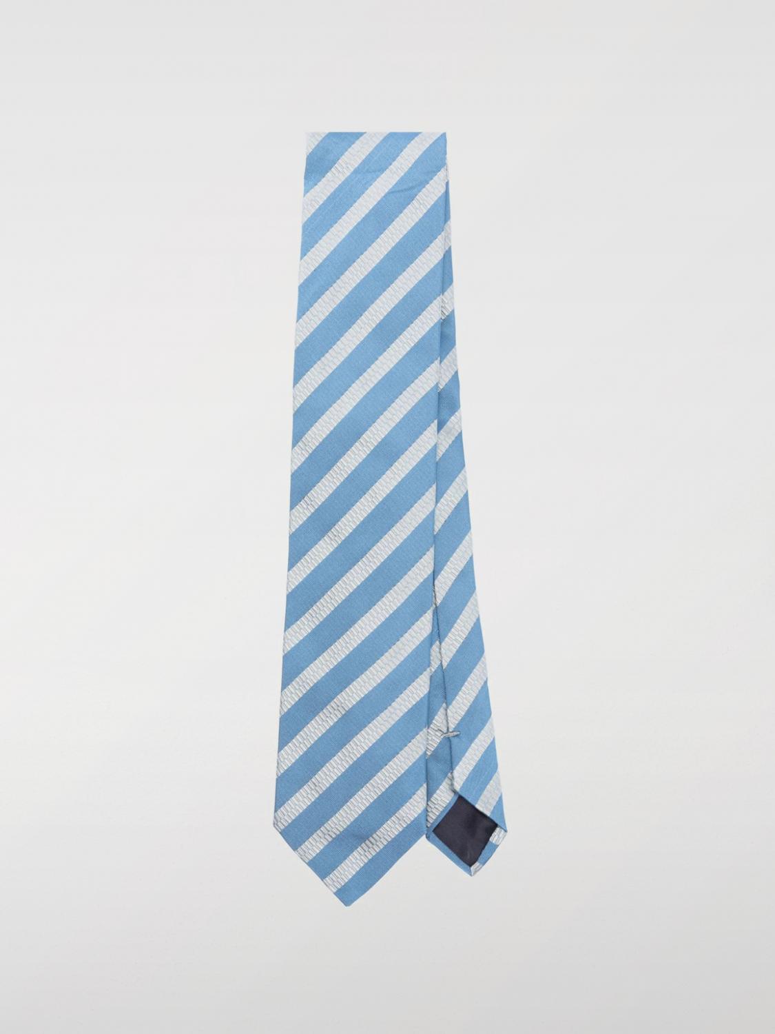 LANVIN TIE: Tie men Lanvin, Gnawed Blue - Img 1