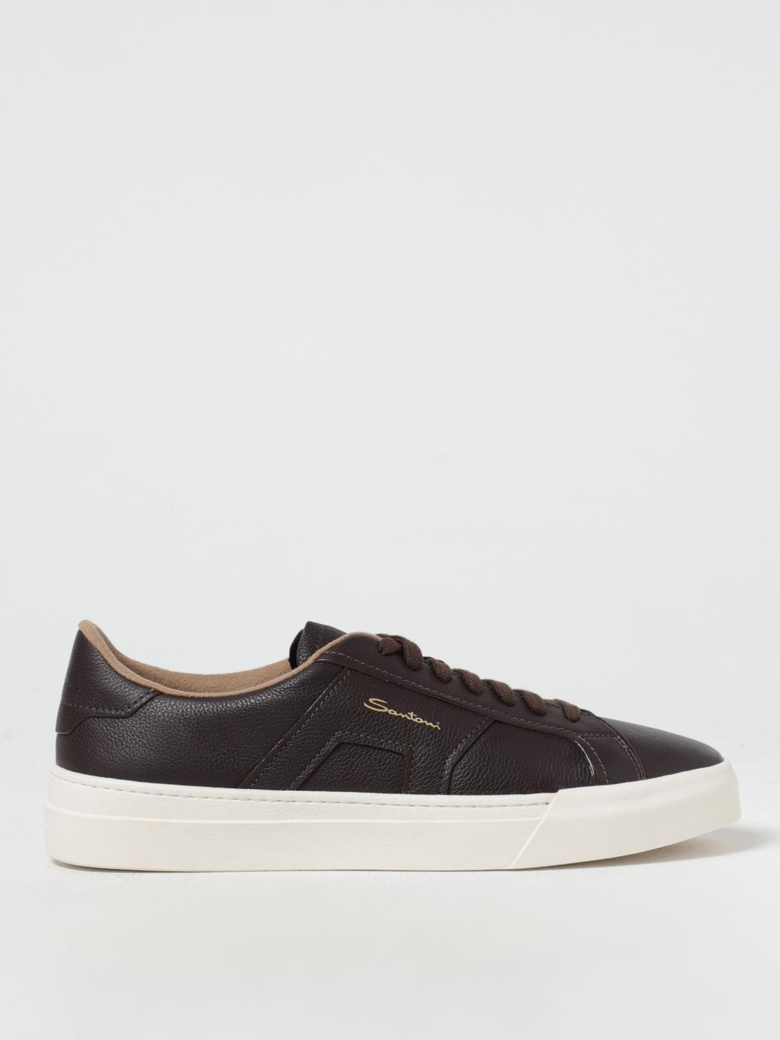 Giglio Sneakers Santoni in pelle a grana