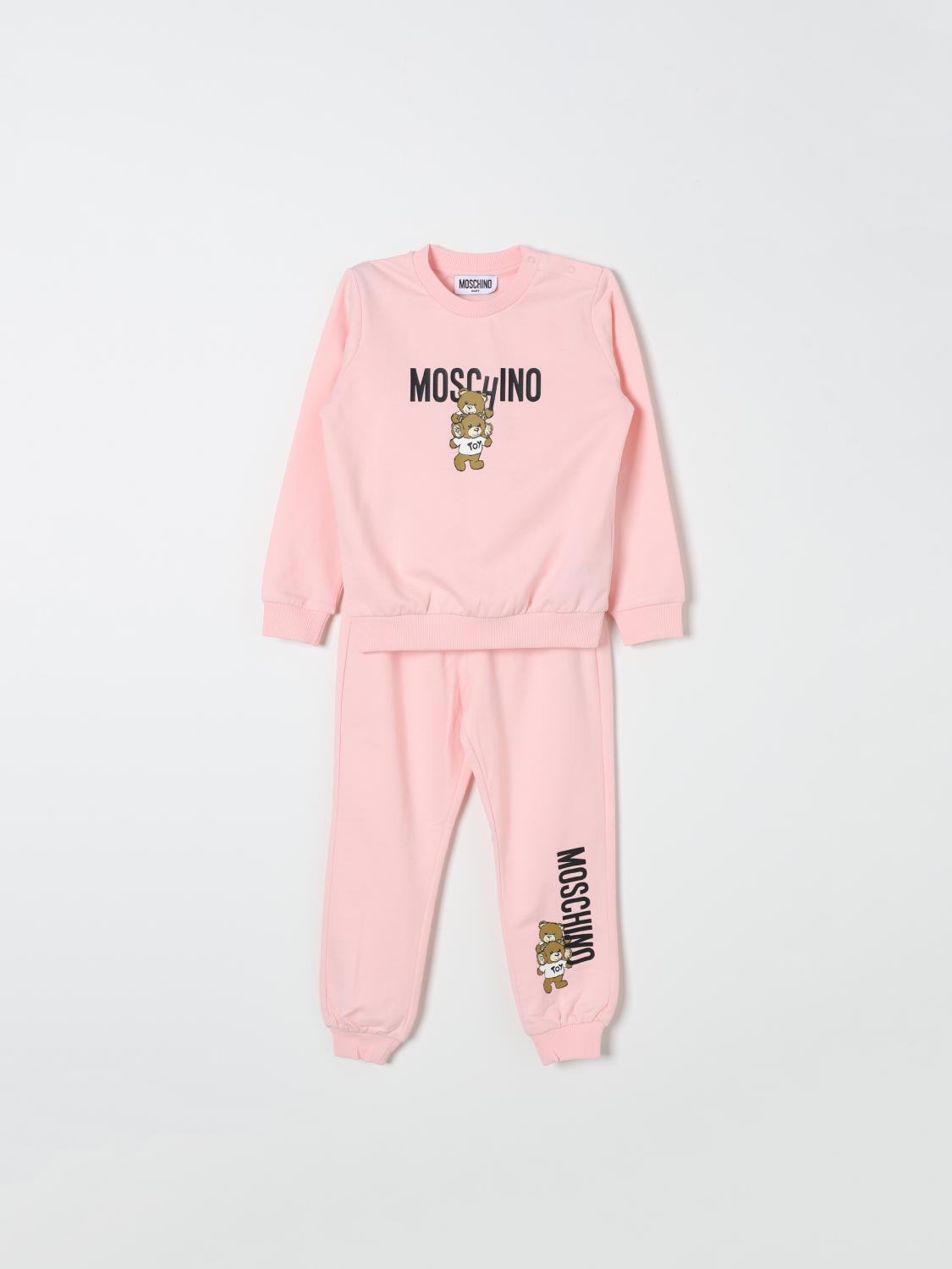 MOSCHINO 점프수트: 운동복 남아 Moschino, 핑크 - Img 1