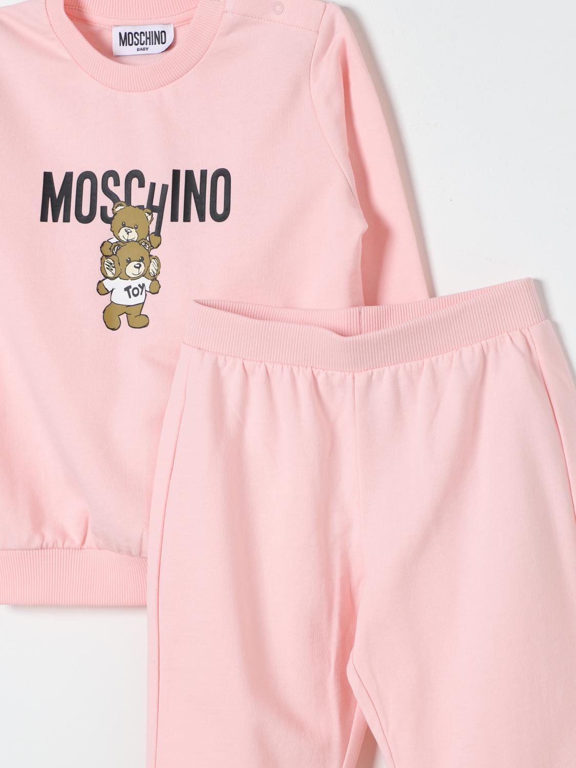 MOSCHINO 점프수트: 운동복 남아 Moschino, 핑크 - Img 3