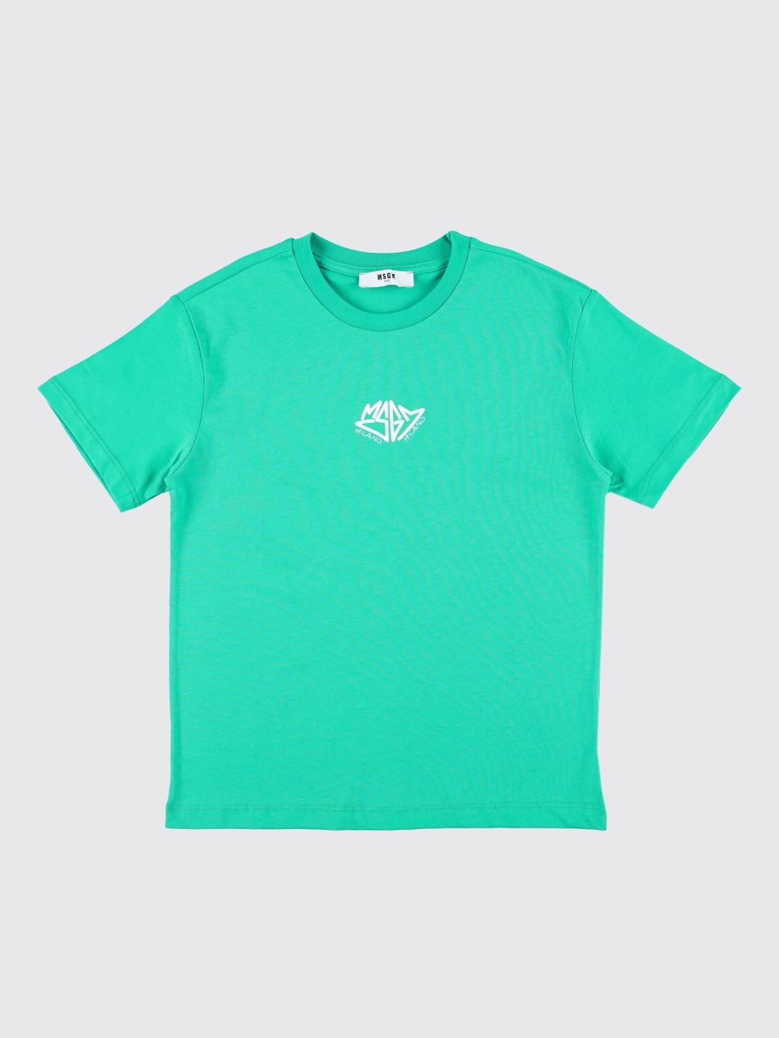 MSGM KIDS T-SHIRT: T-shirt enfant MSGM Kids, Vert - Img 1