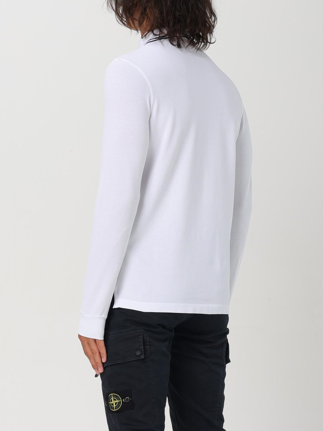 STONE ISLAND POLO: Polo herren Stone Island, Weiß - Img 3