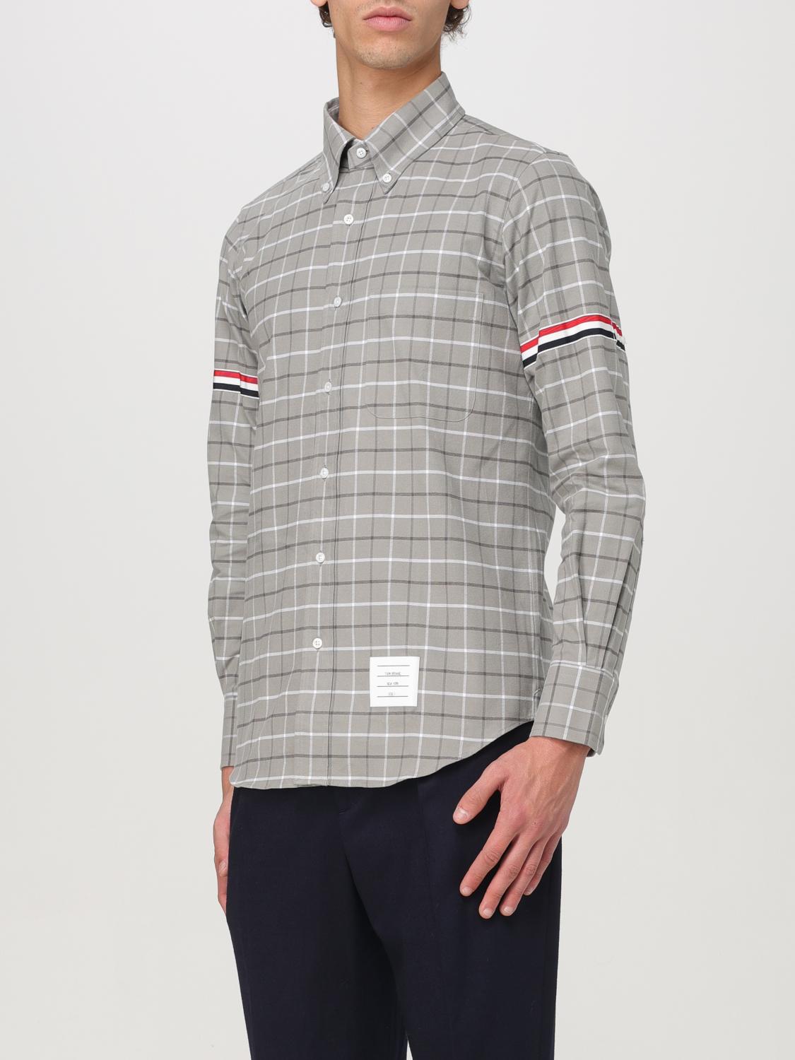 THOM BROWNE SHIRT: Shirt men Thom Browne, Grey - Img 4