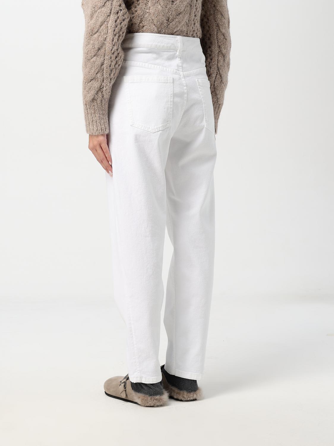 BRUNELLO CUCINELLI PANTS: Pants woman Brunello Cucinelli, White - Img 3