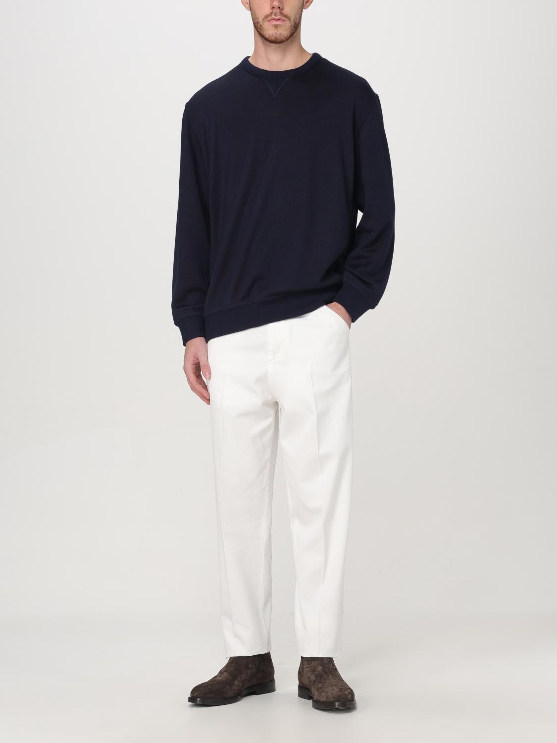 BRUNELLO CUCINELLI 裤子: 裤子 男士 Brunello Cucinelli, 白色 - Img 2