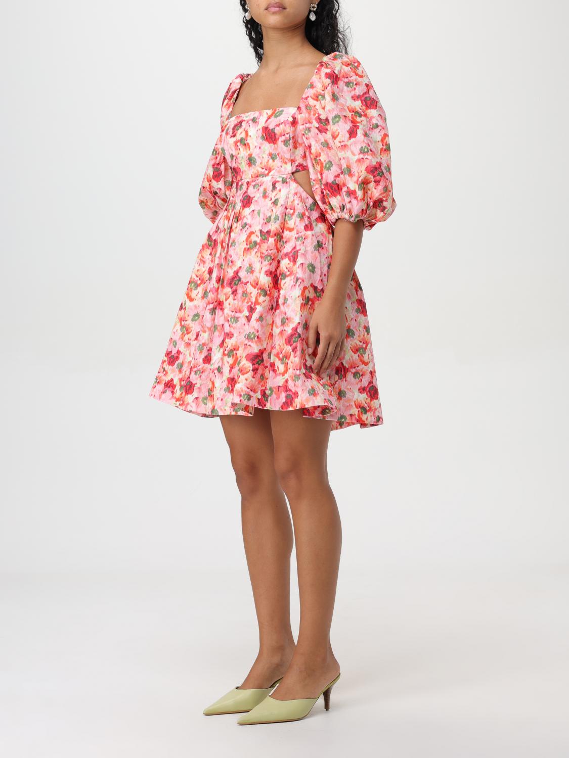 zimmermann red dress Wonderland Picnic Red The Rebellion Tuck Midi Dress in Red from our Cruise 2026 Collection ZIMMERMANN Rebellion Beaded Mini Dress