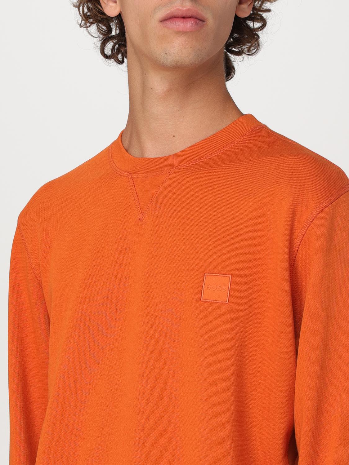 BOSS SWEATER: Boss crewneck sweater, Orange - Img 3